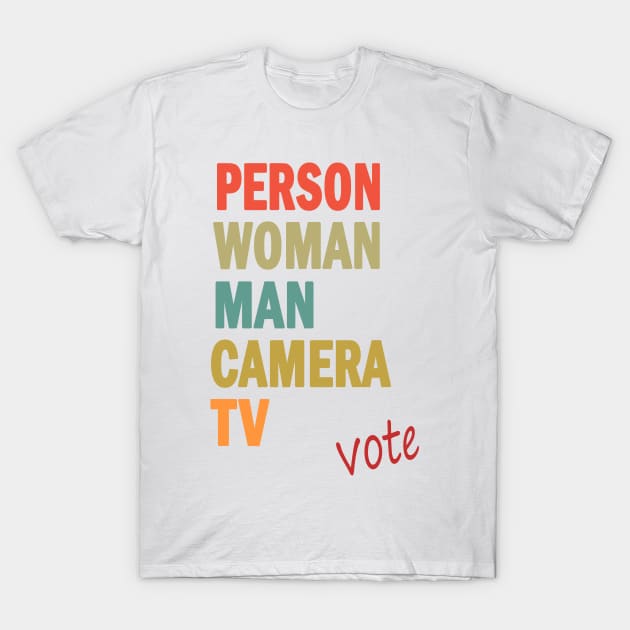 Person Woman Man Camera TV T-Shirt by valentinahramov